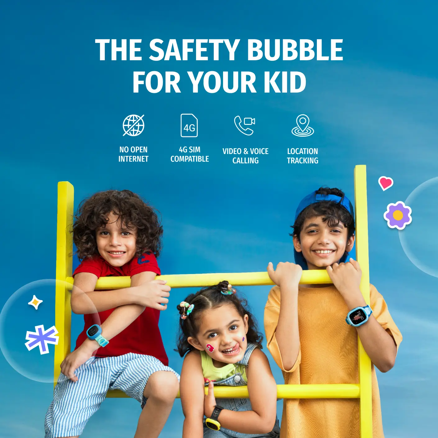 Noise Jr. Explorer 2 Kids Smartwatch - Summer Drop - Image 14