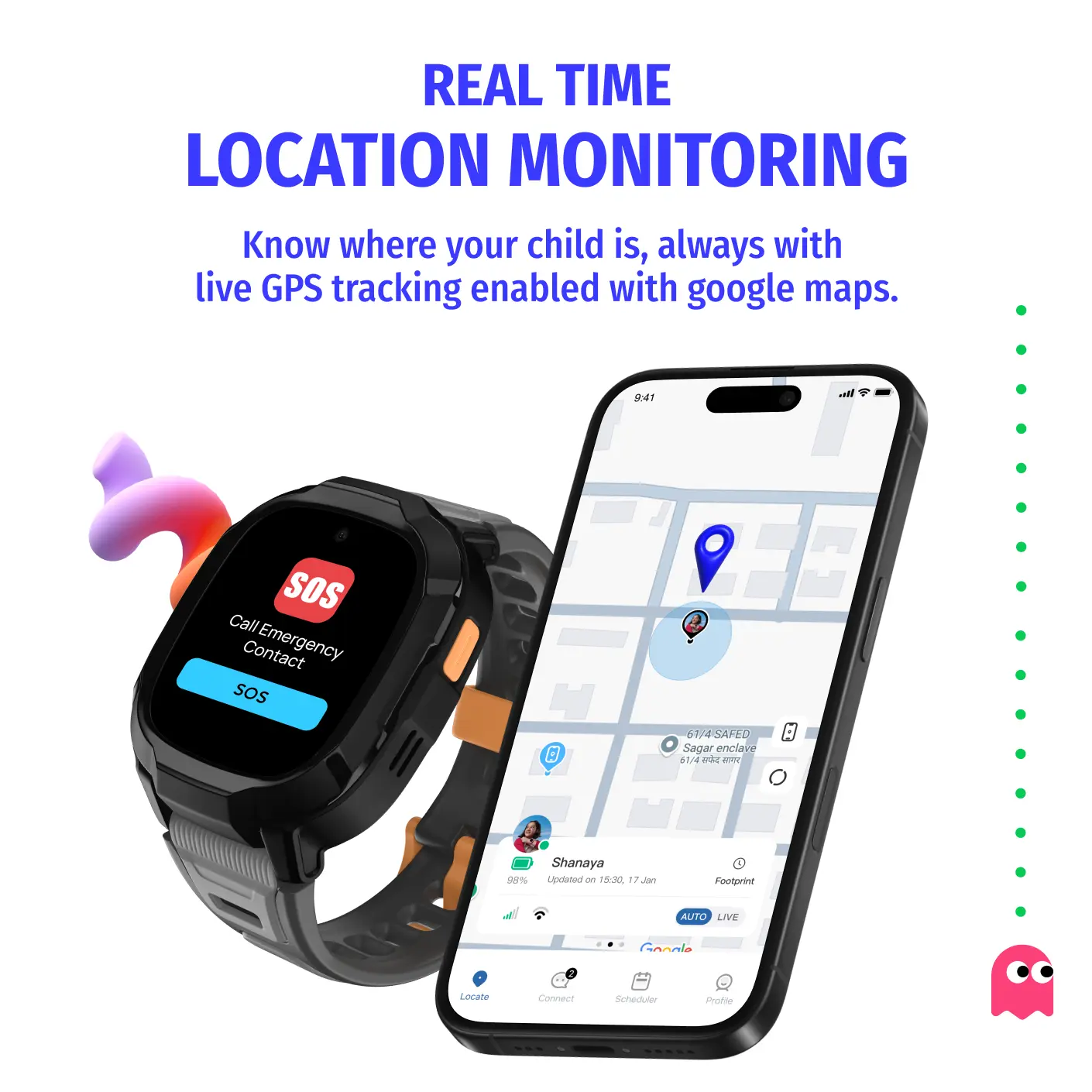 Noise Jr. Explorer 2 Kids Smartwatch - Summer Drop - Image 6