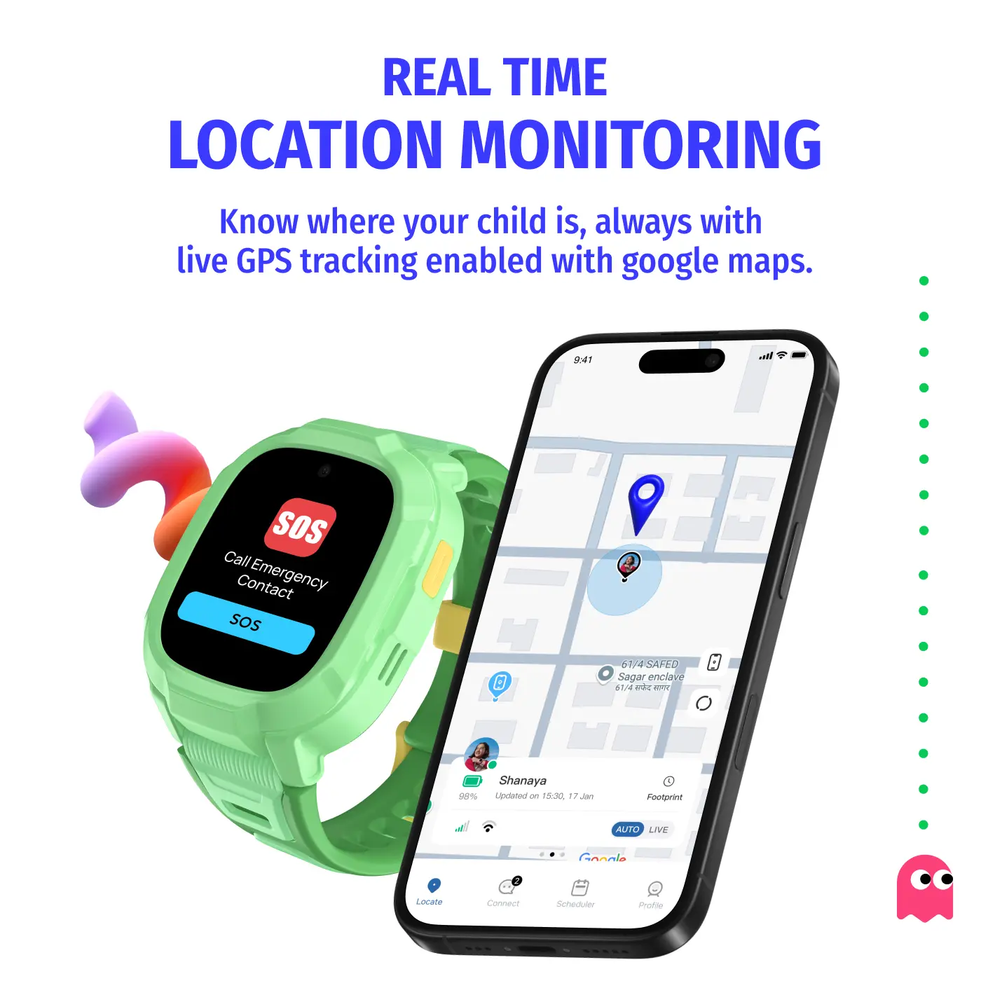 Noise Jr. Explorer 2 Kids Smartwatch - Summer Drop - Image 7