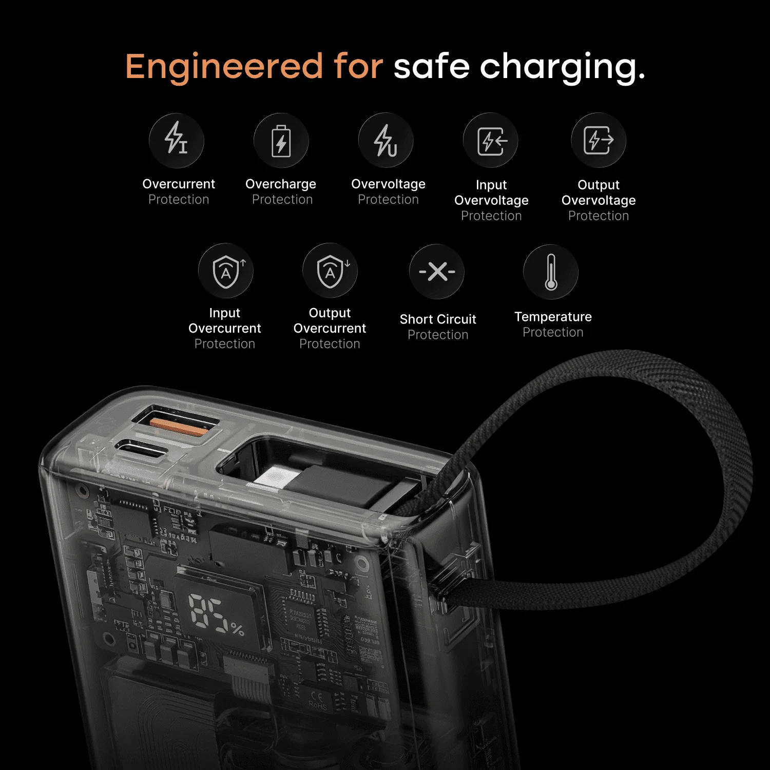 Noise Power Series 10k mAh With Wire Powerbank - Image 18