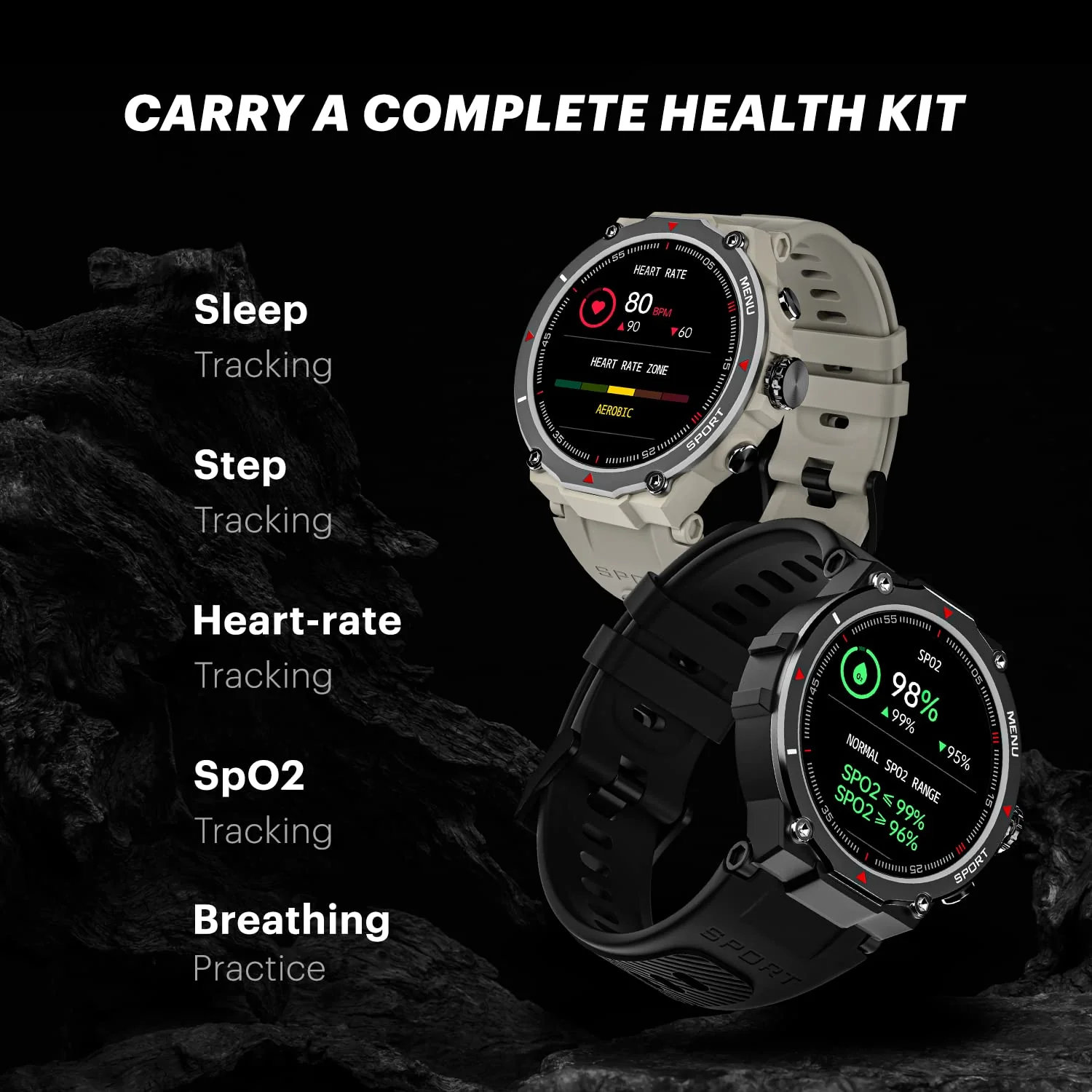 Noise Force Rugged & Sporty 1.32" Bluetooth Calling Smart Watch, 550 NITS, 7 days battery, AI voice assistance, Smart Watch for Men - Image 15