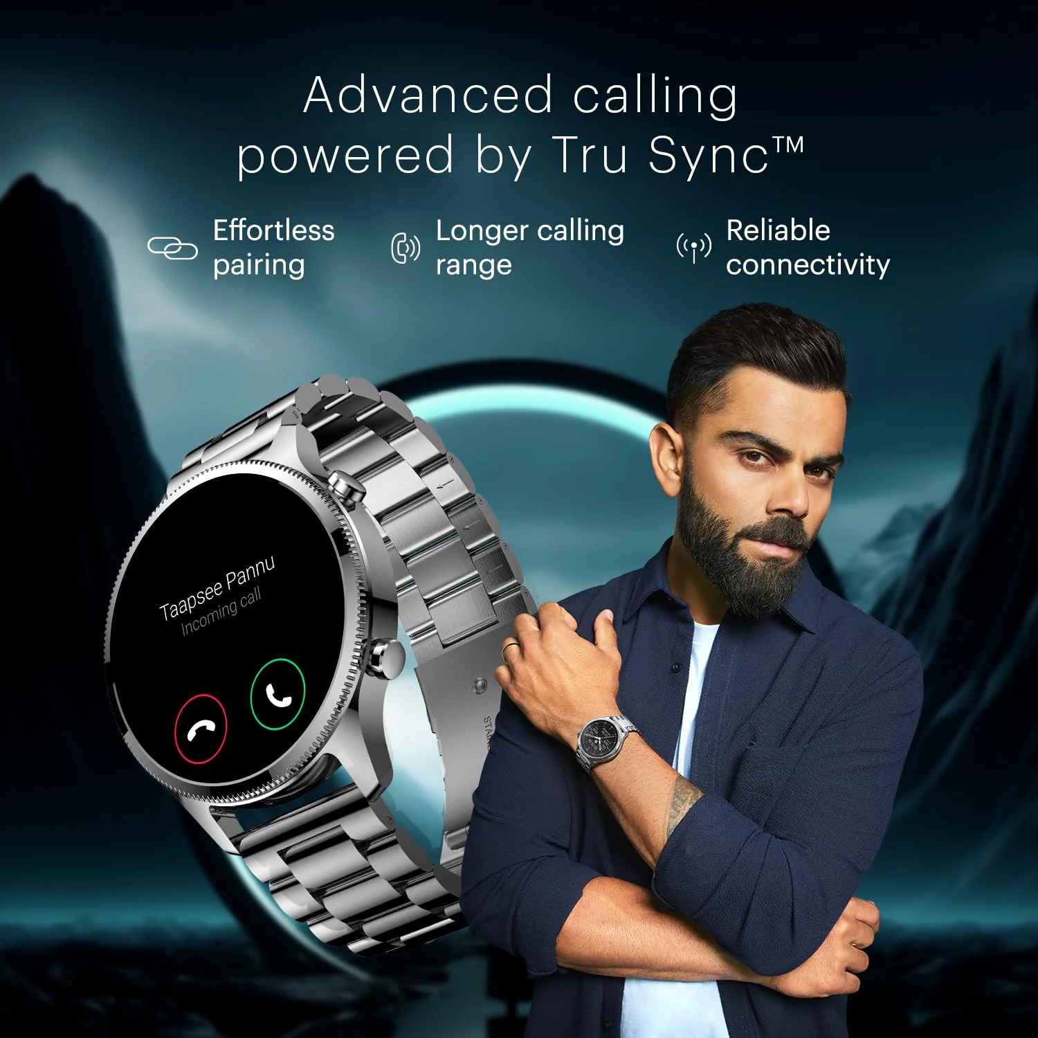 Noise Halo Plus 1.46" Super AMOLED Display Elite Smart Watch, Bluetooth Calling, Stainless Steel Build, Always on Display, Upto 7 Days Battery - Image 9