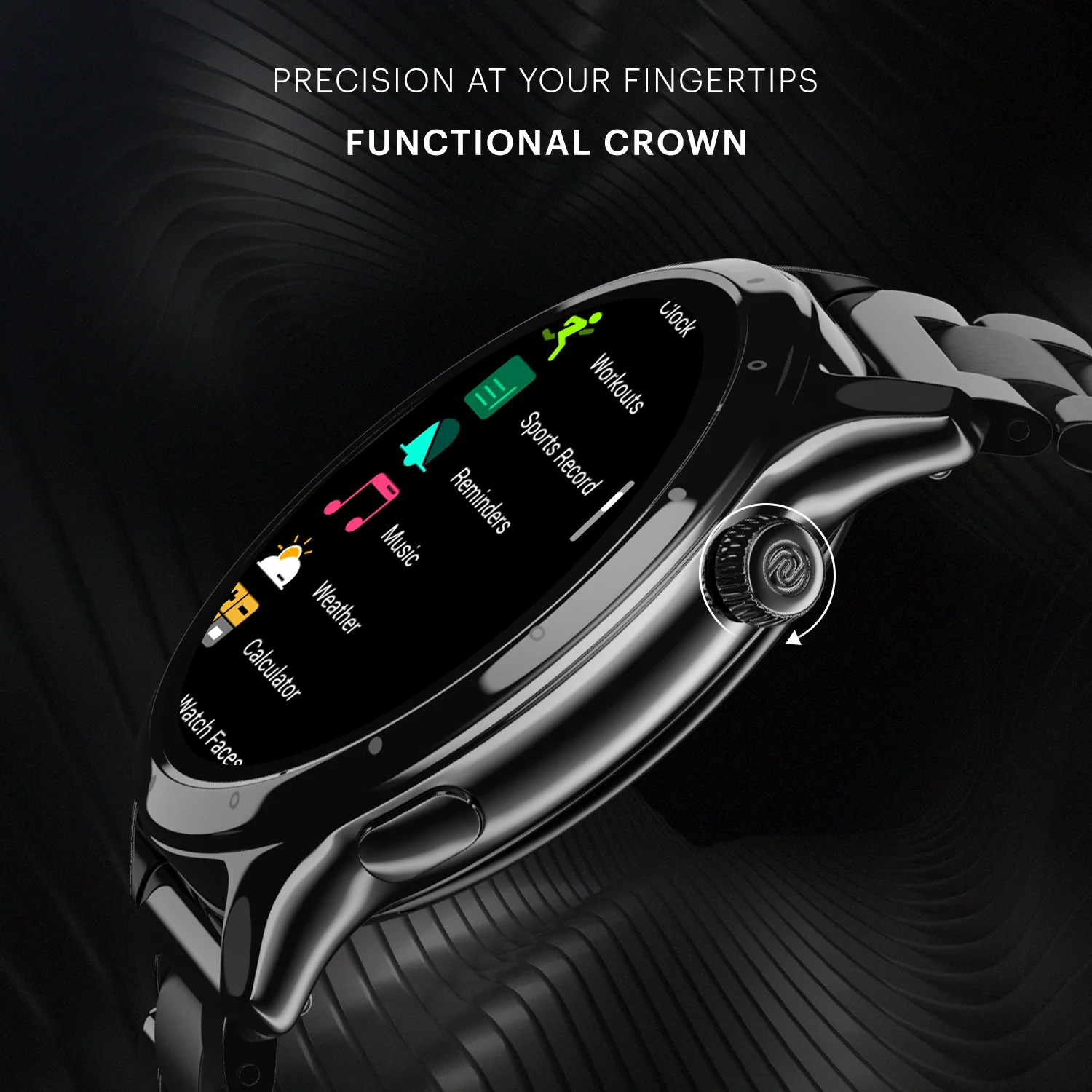 Noise Mettle 1.4'' display, Stainless Steel finish with Metal Strap, Bluetooth Calling Smartwatch - Image 14