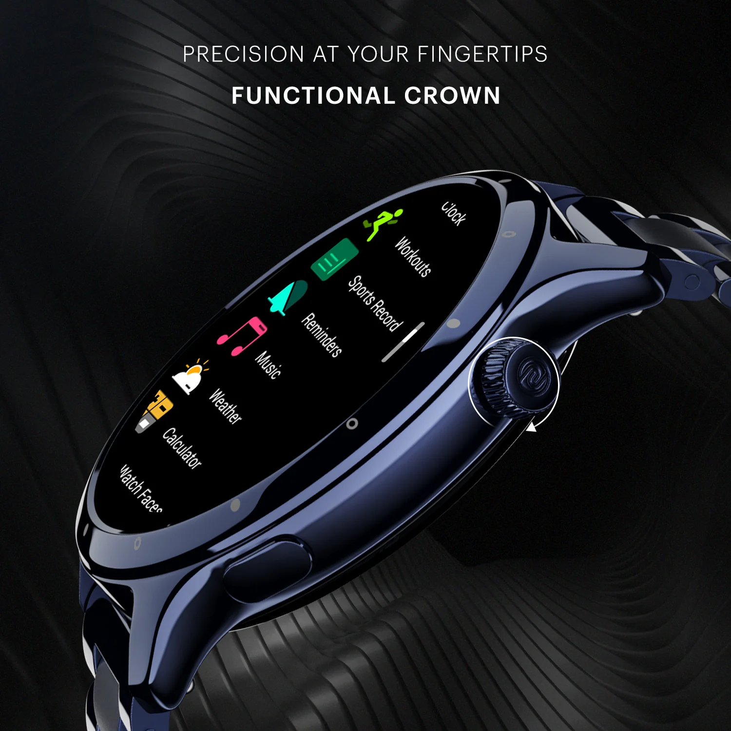Noise Mettle 1.4'' display, Stainless Steel finish with Metal Strap, Bluetooth Calling Smartwatch - Image 20
