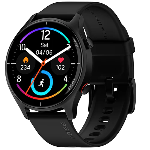 Noise Twist round dial smart watch with bluetooth calling, 1.38" TFT display, upto 7 days battery, 100+ watch faces, IP68, heart rate monitor, sleep tracking
