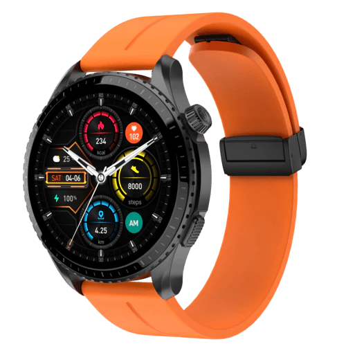 SnapOn Magnetic Silicone Strap 22mm - Black - Image 6